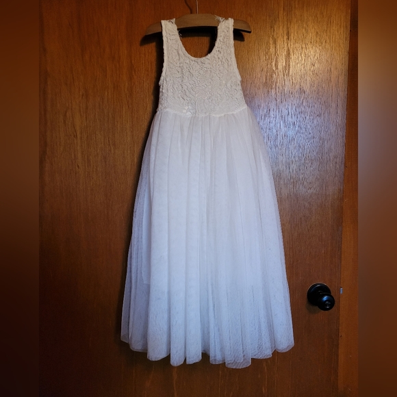 2BUNNIES Toddler Flower Girl Dress White 3T - Picture 1 of 8